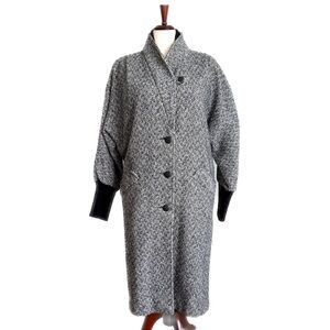 Herringbone Tweed Vintage Coat